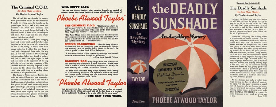 Item #3140 Deadly Sunshade, The. Phoebe Atwood Taylor