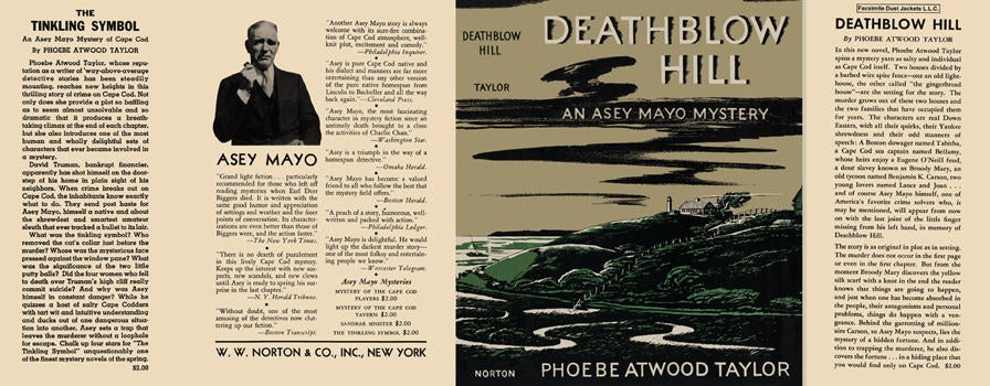 Item #3142 Deathblow Hill. Phoebe Atwood Taylor.