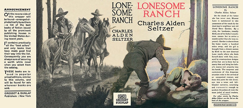 Item #31567 Lonesome Ranch. Charles Alden Seltzer.