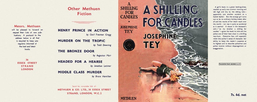 Item #3162 Shilling for Candles, A. Josephine Tey