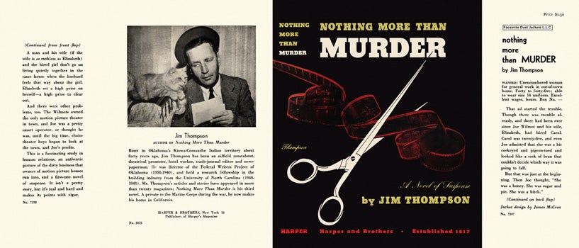 Item #3176 Nothing More Than Murder. Jim Thompson.