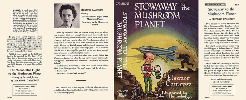 Item #31900 Stowaway to the Mushroom Planet. Eleanor Cameron, Robert Henneberger.