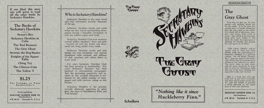 Item #31919 Seckatary Hawkins, The Gray Ghost. Robert Franc Schulkers, Seckatary Hawkins