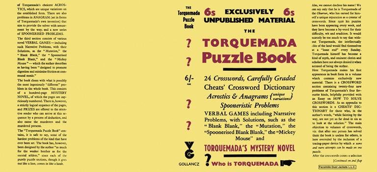 Item #3193 Torquemada Puzzle Book, The. Torquemada.