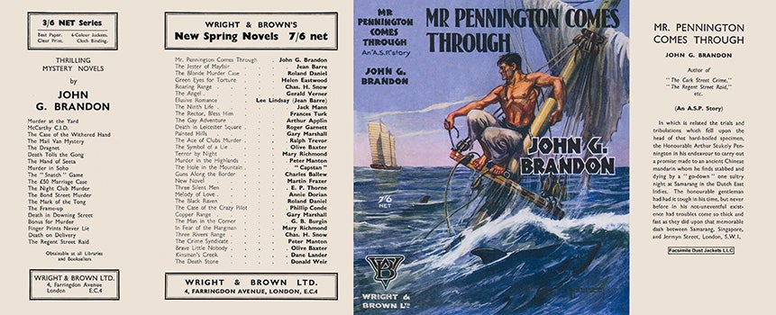 Item #31953 Mr. Pennington Comes Through. John G. Brandon.