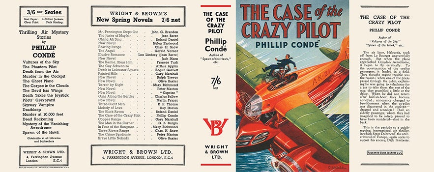 Item #31969 Case of the Crazy Pilot, The. Phillip Conde