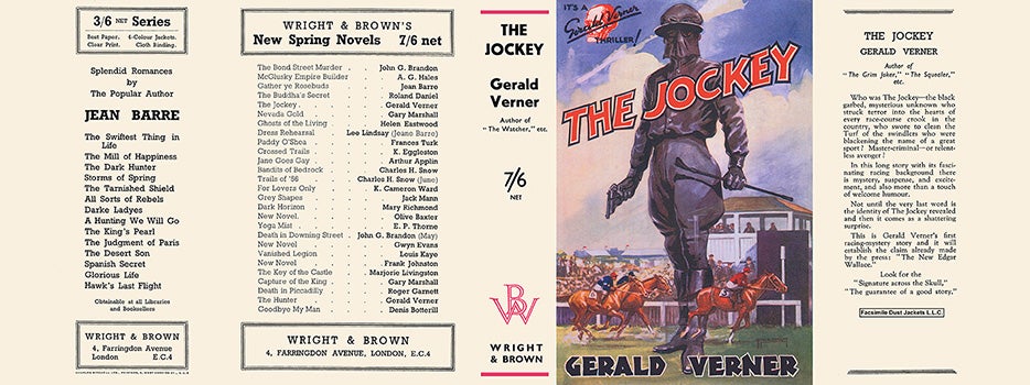 Item #32036 Jockey, The. Gerald Verner
