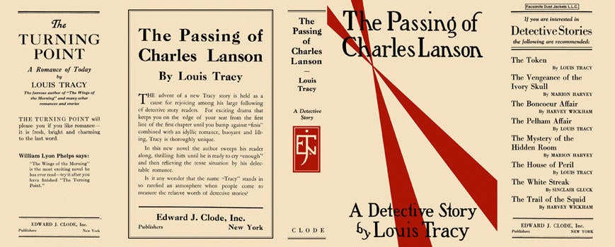 Item #3205 Passing of Charles Lanson, The. Louis Tracy