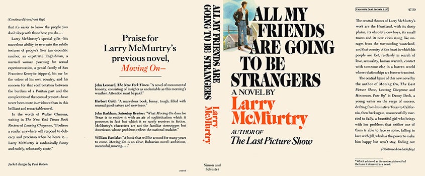 Item #32073 All My Friends Are Going to Be Strangers. Larry McMurtry