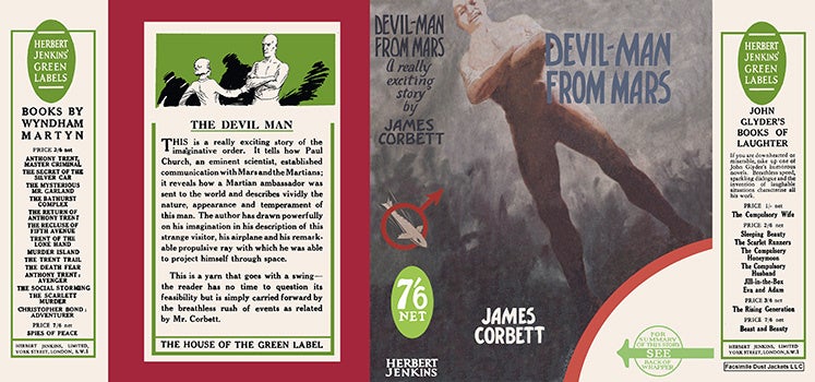 Item #32090 Devil-Man from Mars. James Corbett
