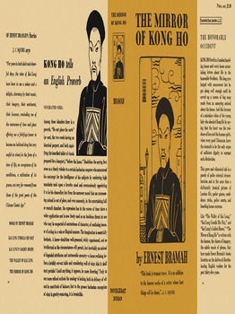 Mirror of Kong Ho, The. Ernest Bramah.
