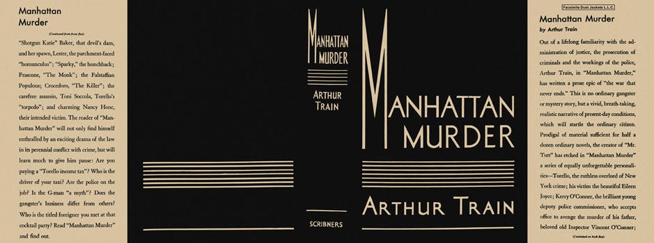 Item #3212 Manhattan Murder. Arthur Train.