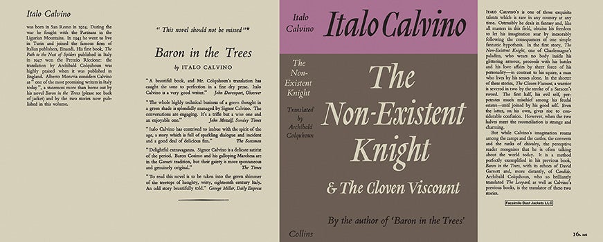 Item #32184 Non-Existent Knight, The. Italo Calvino