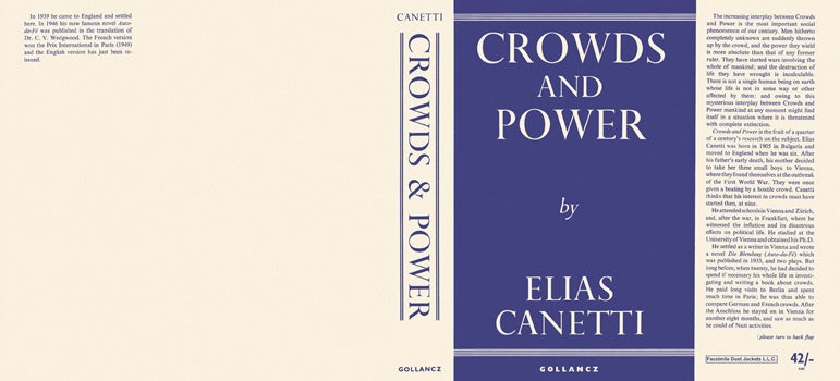 Item #32185 Crowds and Power. Elias Canetti.