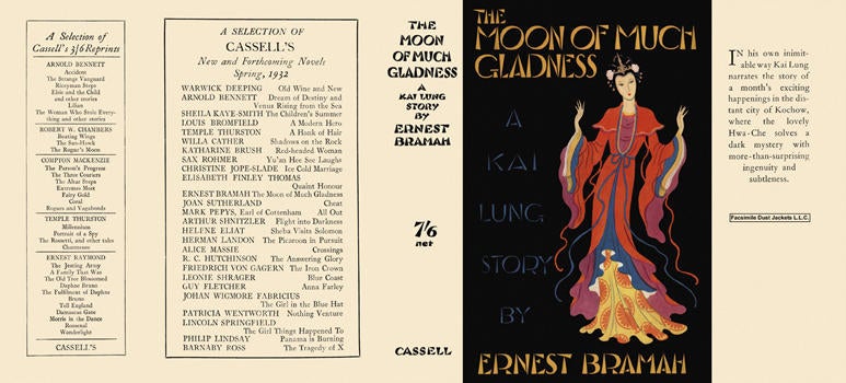 Item #322 Moon of Much Gladness, The. Ernest Bramah.