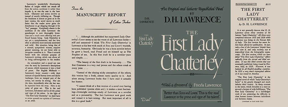 Item #32238 First Lady Chatterley, The. D. H. Lawrence