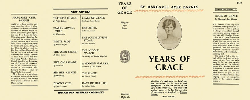 Item #32273 Years of Grace. Margaret Ayer Barnes.
