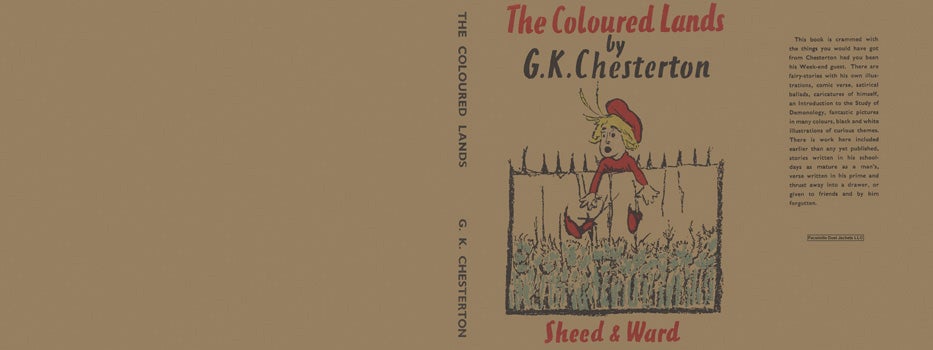 Item #32308 Coloured Lands, The. G. K. Chesterton.