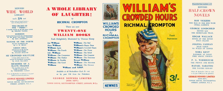 Item #32322 William's Crowded Hours. Richmal Crompton