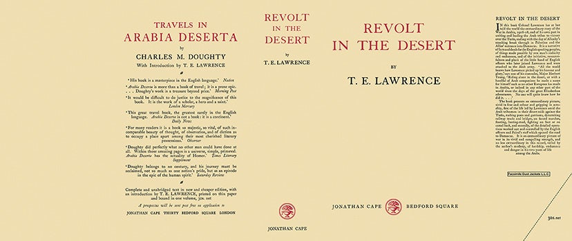 Item #32356 Revolt in the Desert. T. E. Lawrence
