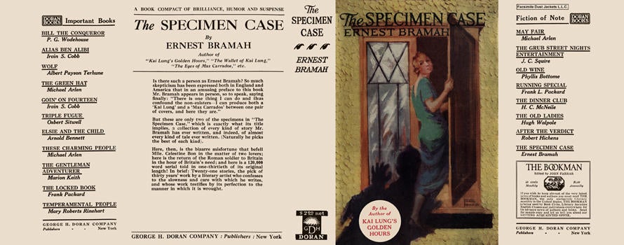 Item #324 Specimen Case, The. Ernest Bramah