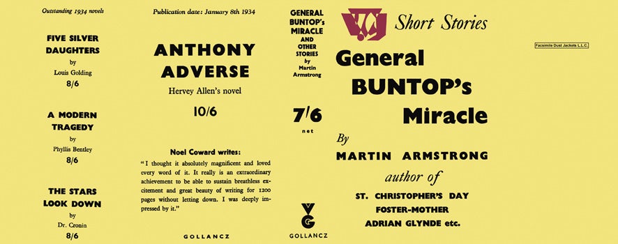 Item #32431 General Buntop's Miracle. Martin Armstrong