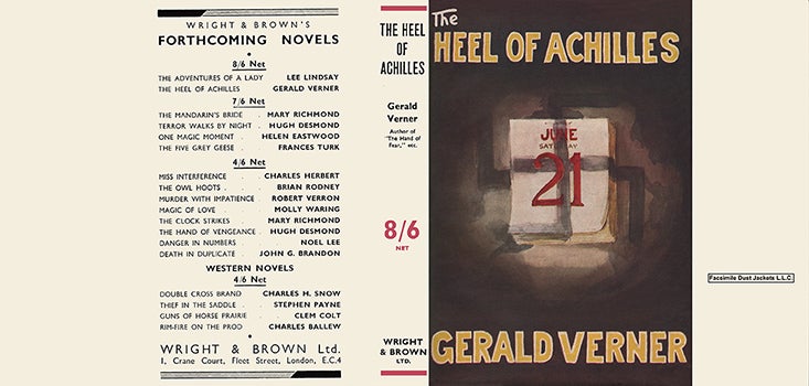 Item #32524 Heel of Achilles, The. Gerald Verner.