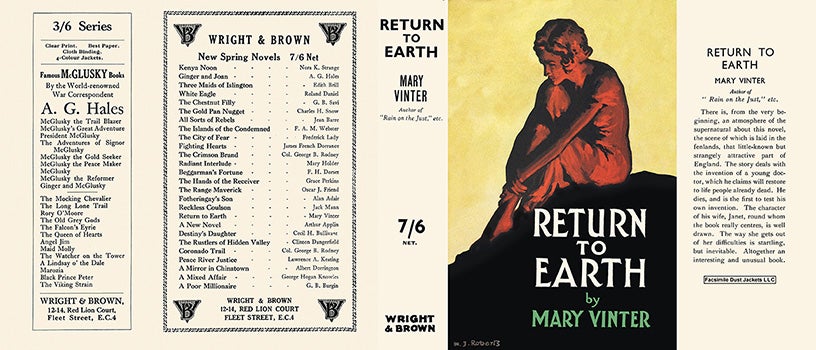 Item #32526 Return to Earth. Mary Vinter.