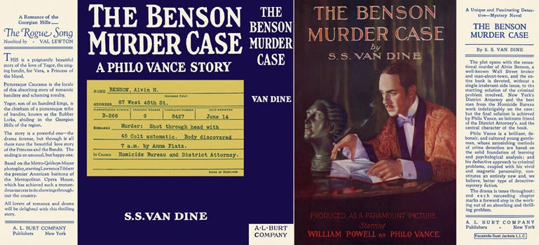 Item #3256 Benson Murder Case, The. S. S. Van Dine