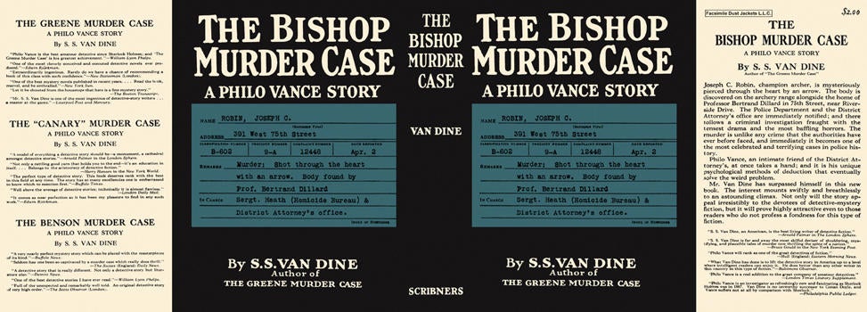 Item #3258 Bishop Murder Case, The. S. S. Van Dine