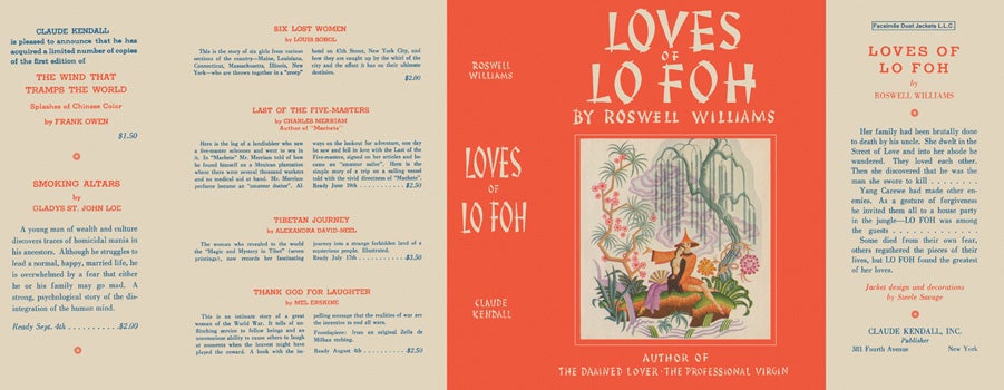 Item #32666 Loves of Lo Foh. Roswell Williams.