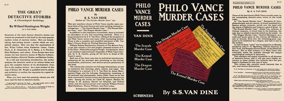 Item #3269 Philo Vance Murder Cases (omnibus). S. S. Van Dine.