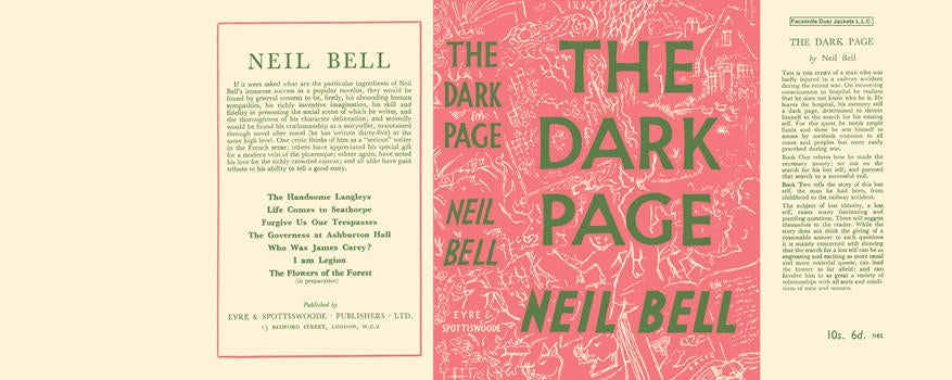 Item #32694 Dark Page, The. Neil Bell