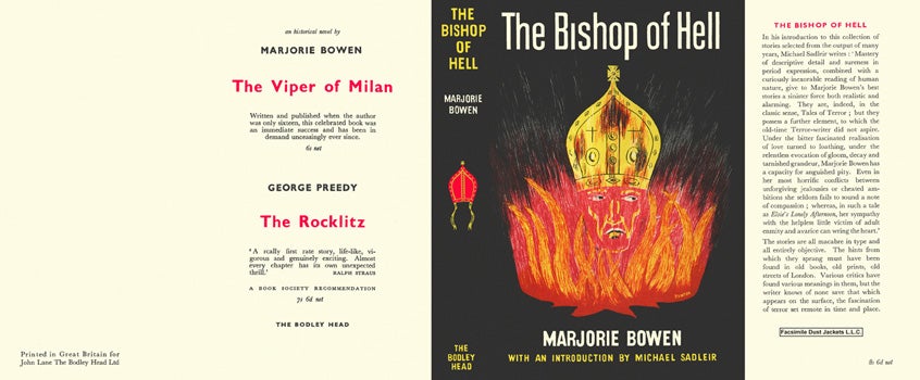 Item #32697 Bishop of Hell, The. Marjorie Bowen