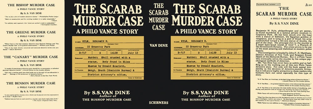 Item #3270 Scarab Murder Case, The. S. S. Van Dine