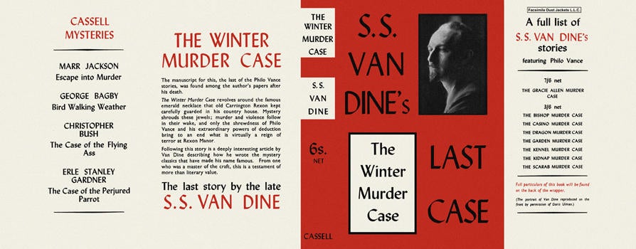 Item #3271 Winter Murder Case, The. S. S. Van Dine
