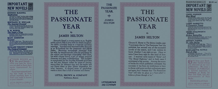 Item #32713 Passionate Year, The. James Hilton