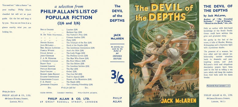 Item #32731 Devil of the Depths, The. Jack McLaren.
