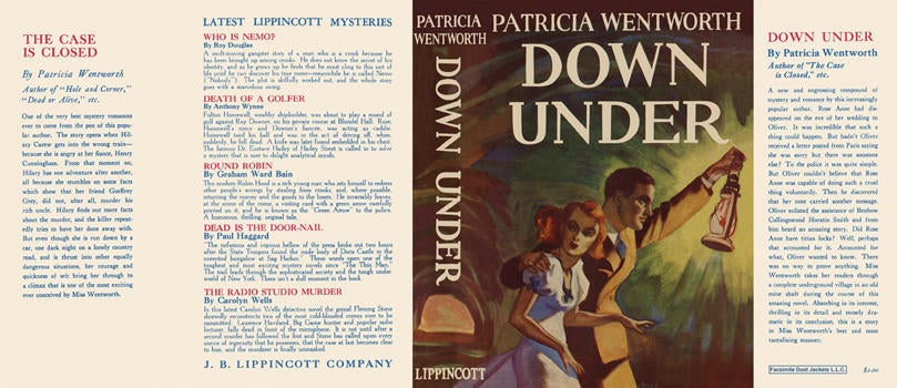 Item #32748 Down Under. Patricia Wentworth