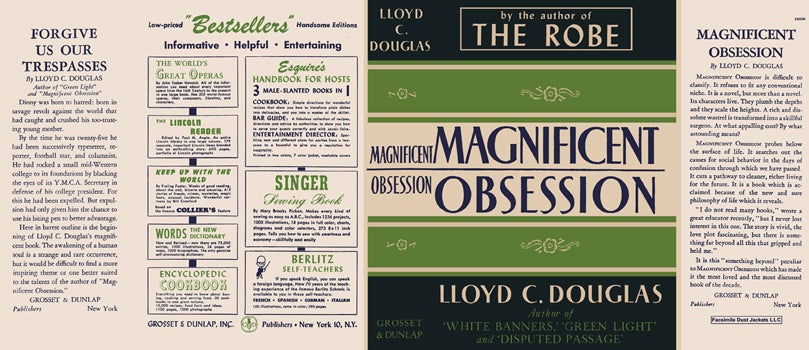 Item #32765 Magnificent Obsession. Lloyd C. Douglas