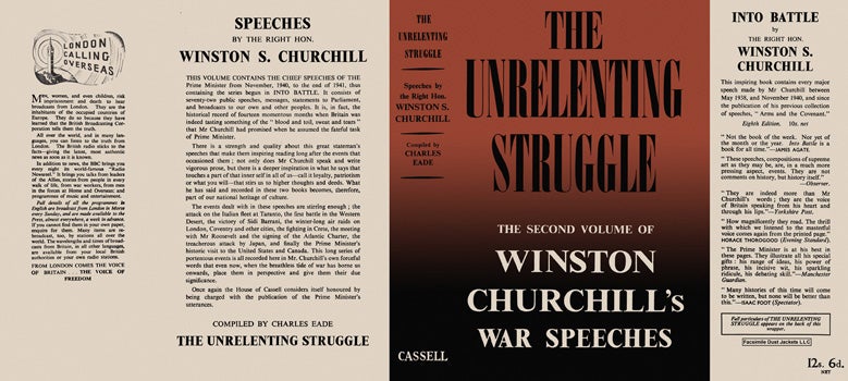 Item #32809 Winston Churchill's War Speeches, Volume 2, The Unrelenting Struggle. Winston S....