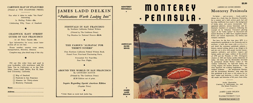 Item #32872 Monterey Peninsula. American Guide Series, WPA