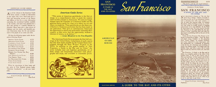 Item #32873 San Francisco, A Guide to the Bay and Its Cities. American Guide Series, WPA