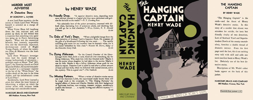 Item #3310 Hanging Captain, The. Henry Wade.