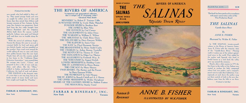 Item #33158 Salinas, Upside Down River, Rivers of America, The. Anne B. Fisher.