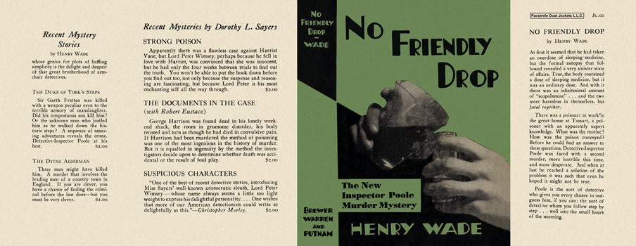 Item #3319 No Friendly Drop. Henry Wade.
