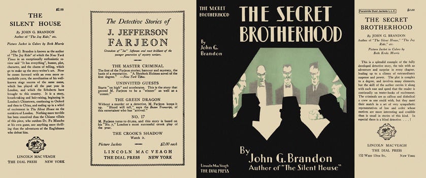 Item #332 Secret Brotherhood, The. John G. Brandon