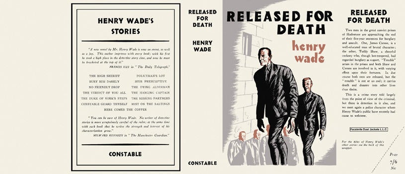 Item #3320 Released for Death. Henry Wade.