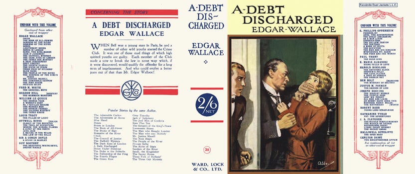 Item #3325 Debt Discharged, A. Edgar Wallace.