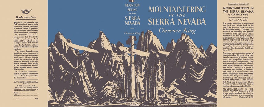 Item #33349 Mountaineering in the Sierra Nevada. Clarence King
